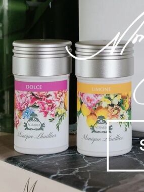 Aera Mini Diffuser scents Monique Lhuillier Dolce & Limone Scented Candles New
